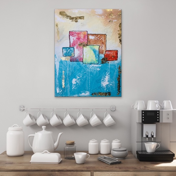 Textured Abstract Acrylic Painting "ARCHETYPE" - Picture 2 of 2